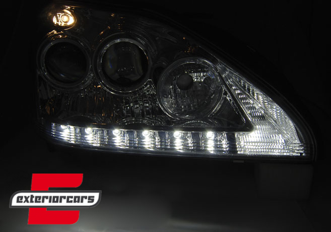 Prednja svjetla LED TubeLight dizajn (chrome) / Lexus RX XU30 (2003-2009), LPLE05