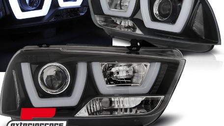 Prednja svjetla LED TubeLight dizajn (crna) / Dodge Charger (2011-2015), LPDO14