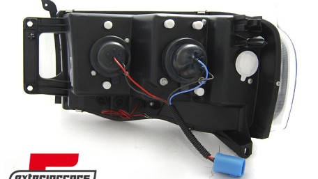 Prednja svjetla LED TubeLight dizajn (crna) / Dodge RAM (2002-2006), LPDO16