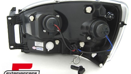 Prednja svjetla LED TubeLight dizajn (crna) / Dodge RAM (2006-2008), LPDO18