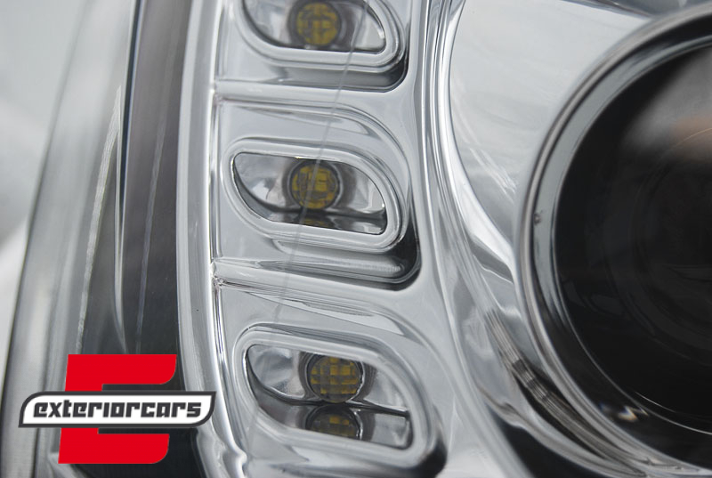 Prednja svjetla LED TubeLight DRL (chrome) / Volkswagen Jetta Mk6 VI (2011-2017), LPVWL4