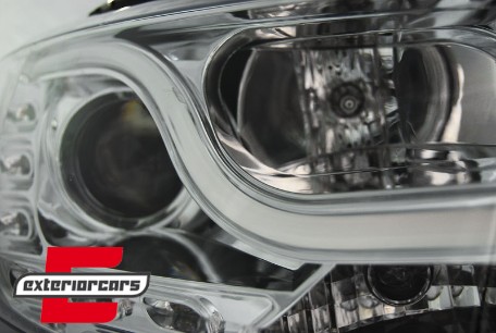 Prednja svjetla LED TubeLight DRL (chrome) / Volkswagen Jetta Mk6 VI (2011-2017), LPVWL4