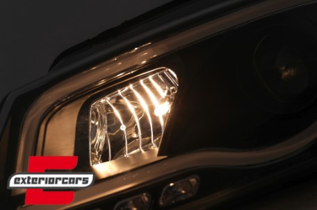 Prednja svjetla LED TubeLight DRL (crna) / Audi A3 8P Facelift Hatchback Sportback (2008-2012), LPAUA0