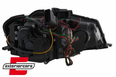 Prednja svjetla LED TubeLight DRL (crna) / Audi A3 8P Facelift Hatchback Sportback (2008-2012), LPAUA0