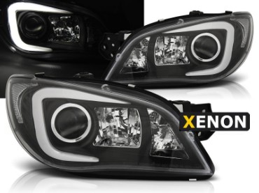 Prednja svjetla LED TubeLight Xenon (crna) / Subaru Impreza II GD (2006-2007), LPSU08