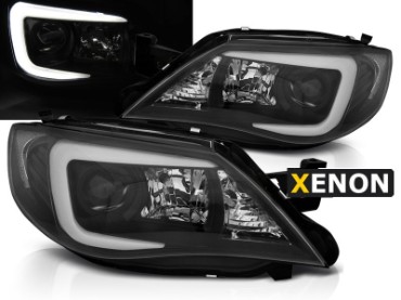 Prednja svjetla LED TubeLight Xenon (crna) / Subaru Impreza II GD (2007-2012), LPSU12
