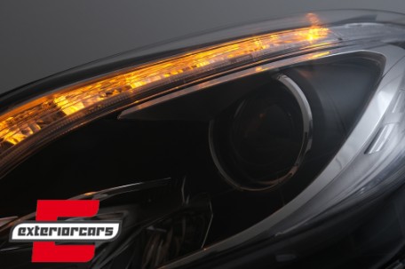 Prednja svjetla LED TubeLight Xenon look (crna) / Mercedes ML klasa W166 (2012-2015), LPMED5