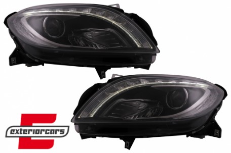 Prednja svjetla LED TubeLight Xenon look (crna) / Mercedes ML klasa W166 (2012-2015), LPMED5