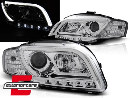 Prednja svjetla LED TubeLights (chrome) / Audi A4 B7 (2004-2008), LPAU89