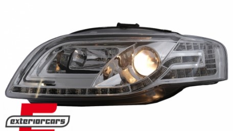 Prednja svjetla LED TubeLights (chrome) / Audi A4 B7 (2004-2008), LPAUC4
