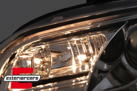 Prednja svjetla LED TubeLights (chrome) / Audi A4 B7 (2004-2008), LPAUC4