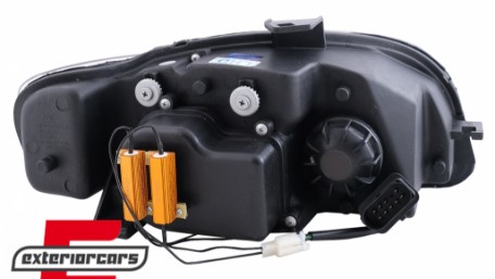 Prednja svjetla LED TubeLights (chrome) / Audi A4 B7 (2004-2008), LPAUC4