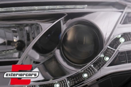 Prednja svjetla LED TubeLights (chrome) / Audi A4 B7 (2004-2008), LPAUC4