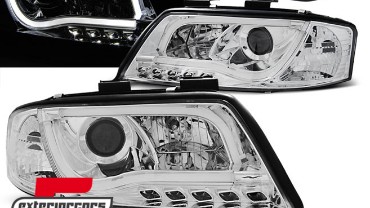 Prednja svjetla LED TubeLights (chrome) / Audi A6 4B C5 (05.1997-05.2001), LPAU91