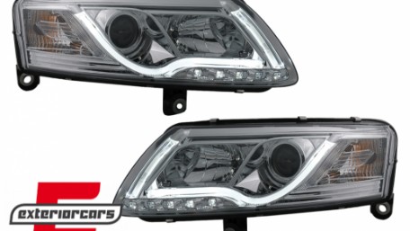 Prednja svjetla LED TubeLights (chrome) / Audi A6 C6 4F (04.2004-2008), LPAU95