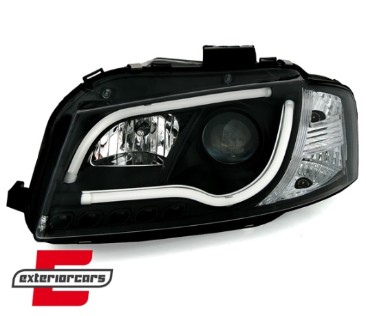 Prednja svjetla LED TubeLights (crna) / Audi A3 8P 8PA (2003-2008), LPAU98
