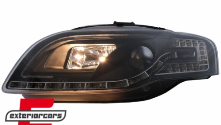 Prednja svjetla LED TubeLights (crna) / Audi A4 B7 (2004-2008), LPAUC5