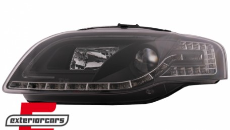 Prednja svjetla LED TubeLights (crna) / Audi A4 B7 (2004-2008), LPAUC5
