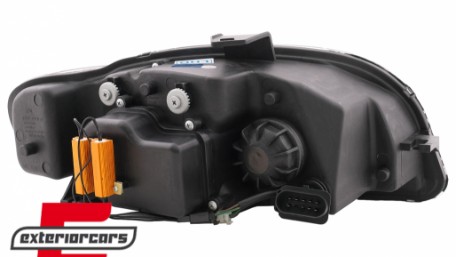 Prednja svjetla LED TubeLights (crna) / Audi A4 B7 (2004-2008), LPAUC5
