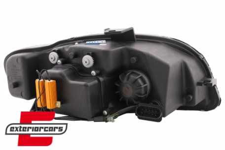 Prednja svjetla LED TubeLights (crna) / Audi A4 B7 (2004-2008), LPAUC5