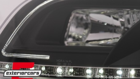 Prednja svjetla LED TubeLights (crna) / Audi A4 B7 (2004-2008), LPAUC5