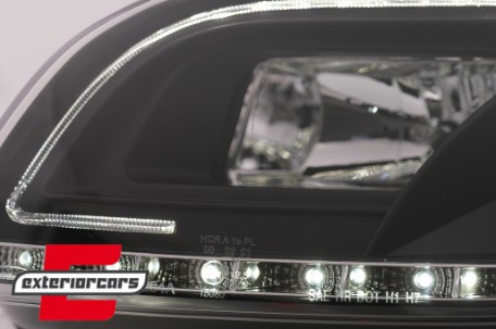 Prednja svjetla LED TubeLights (crna) / Audi A4 B7 (2004-2008), LPAUC5