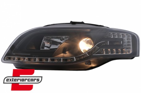 Prednja svjetla LED TubeLights (crna) / Audi A4 B7 (2004-2008), LPAUC5