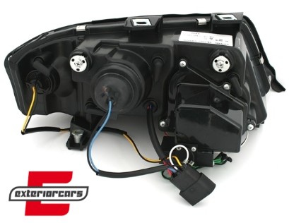 Prednja svjetla LED TubeLights (crna) / Audi A6 4B C5 (05.1997-05.2001), LPAU92