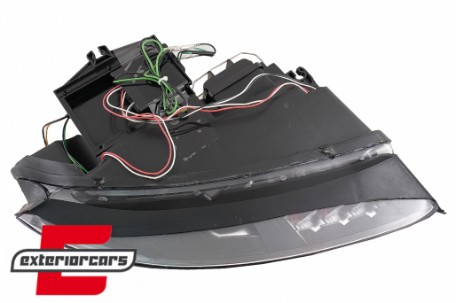 Prednja svjetla LED TubeLights dizajn (crna) / Audi A4 B6 (2000-2004), LPAU88