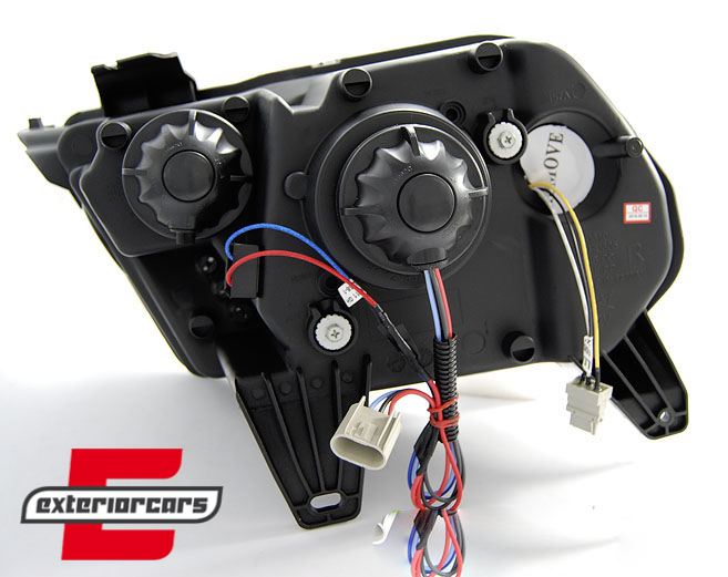 Prednja svjetla LED TubeLights SEQ žmigavci (crna) / Ford Mustang (2010-2013), LPFO71