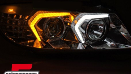 Prednja svjetla LED žmigavci (chrome) / BMW serije 3 E90 limuzina E91 karavan (03.2005-08.2008), LPBMP3