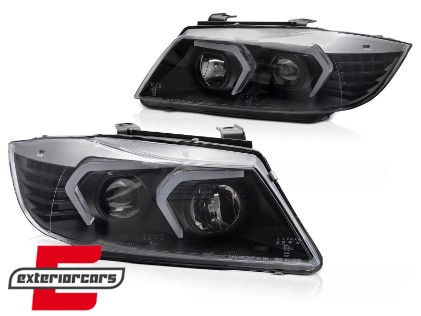 Prednja svjetla LED žmigavci (crna) / BMW serije 3 E90 limuzina E91 karavan (03.2005-08.2008), LPBMP4