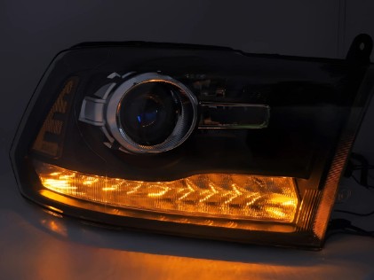 Prednja svjetla LED žmigavci (crna) / DODGE RAM (2009-2018), LPDO43