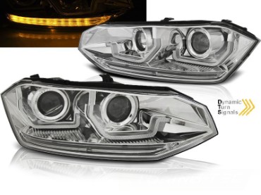 Prednja svjetla SEQ žmigavci (chrome) / VW Polo AW MK6 (2018-2021), LPVWS9