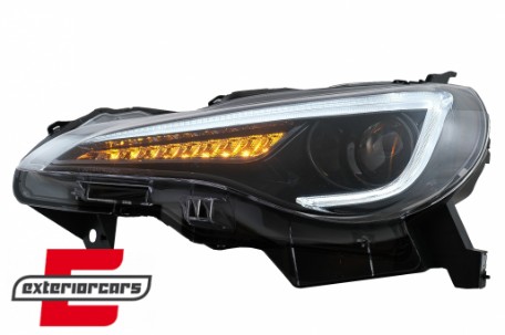 Prednja svjetla SEQ žmigavci TruDRL dizajn (crna) / Toyota GT86 Subaru BRZ (2012-2021), LPTO42