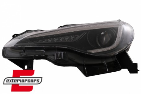 Prednja svjetla SEQ žmigavci TruDRL dizajn (crna) / Toyota GT86 Subaru BRZ (2012-2021), LPTO42