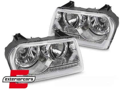 Prednja svjetla SEQ žmigavci TubeLight dizajn (chrome) / CHRYSLER 300C (2005-2008), LPCH50