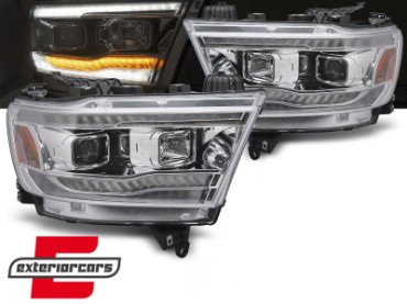 Prednja svjetla SEQ žmigavci TubeLight dizajn (chrome) / DODGE RAM (2019-2022), LPDO25