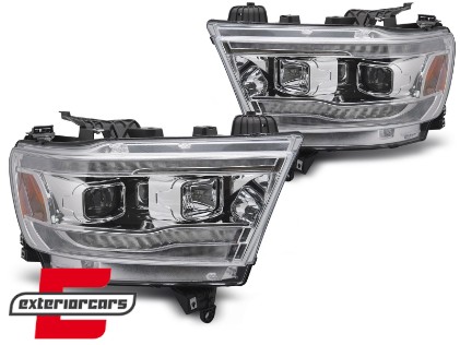 Prednja svjetla SEQ žmigavci TubeLight dizajn (chrome) / DODGE RAM (2019-2022), LPDO25