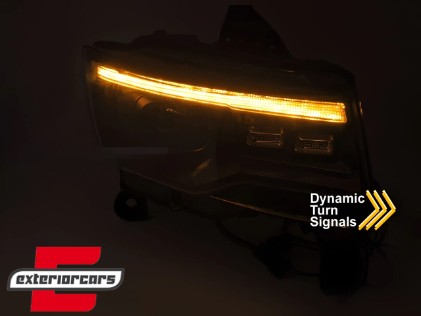 Prednja svjetla SEQ žmigavci TubeLight dizajn (crna) / Jeep Grand Cherokee WK2 Facelift (2014-2021), LPCH36