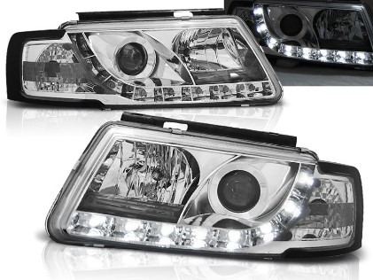 Prednja svjetla True DRL (chrome) / Volkswagen Passat B5 3B (11.1996-08.2000), LPVWD6