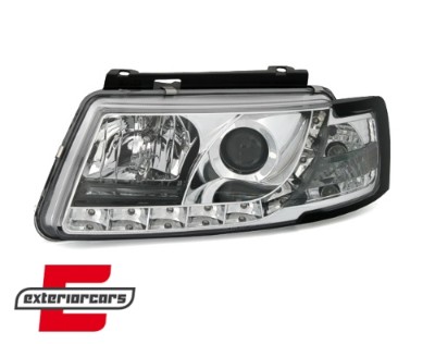 Prednja svjetla True DRL (chrome) / Volkswagen Passat B5 3B (11.1996-08.2000), LPVWD6