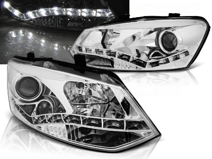 Prednja svjetla True DRL (chrome) / VW Polo 6R (03.2009-03.2014), LPVWN3