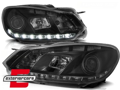 Prednja svjetla True DRL (crna) / Volkswagen Golf 6 (10.2008-2012), LPVWD1