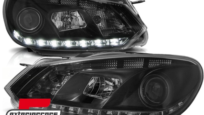 Prednja svjetla True DRL (crna) / Volkswagen Golf 6 (10.2008-2012), LPVWD1