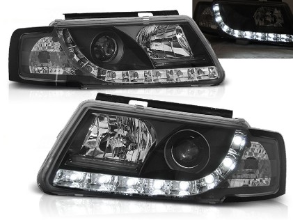 Prednja svjetla True DRL (crna) / Volkswagen Passat B5 3B (11.1996-08.2000), LPVWD7