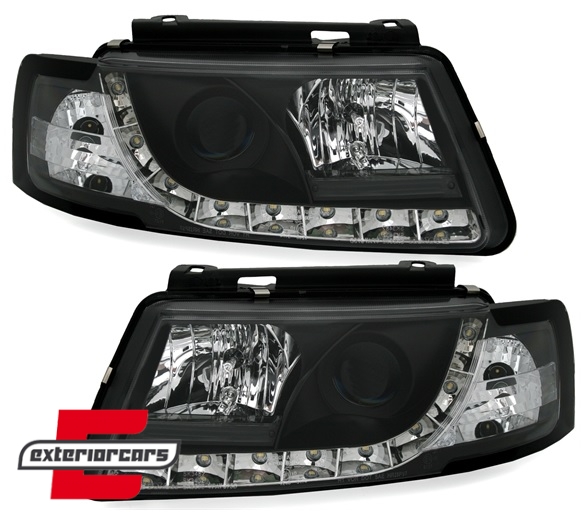 Prednja svjetla True DRL (crna) / Volkswagen Passat B5 3B (11.1996-08.2000), LPVWD7
