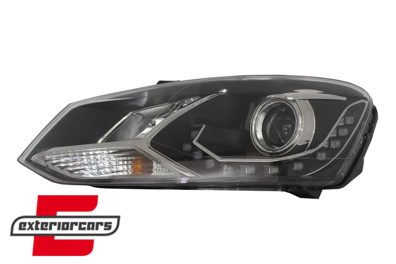 Prednja svjetla True DRL (crna) / VW Polo 6R (03.2009-03.2014), LPVWN4
