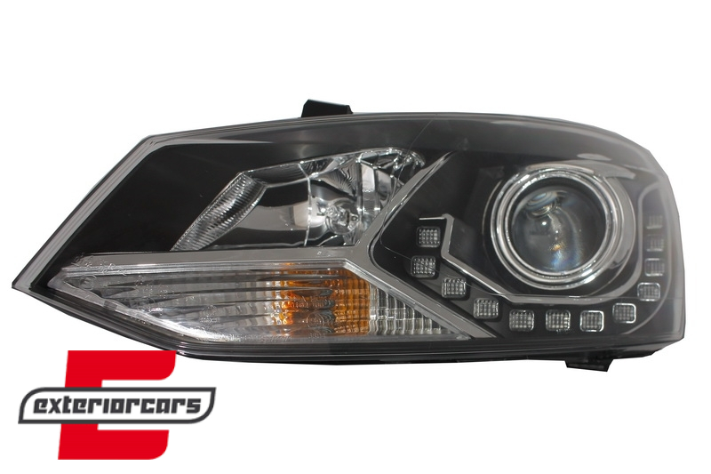 Prednja svjetla True DRL (crna) / VW Polo 6R (03.2009-03.2014), LPVWN4