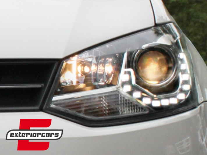 Prednja svjetla True DRL (crna) / VW Polo 6R (03.2009-03.2014), LPVWN4